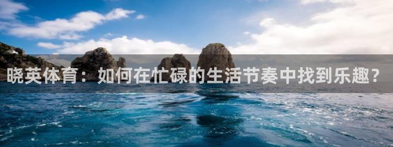 熊猫体育公园：晓英体育：如何在忙碌的生活节奏中找到乐趣？